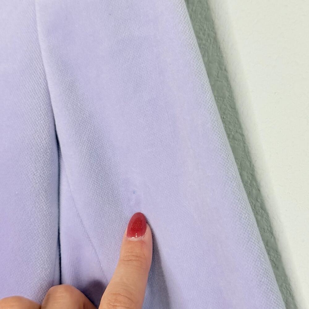 J Crew Parke Lilac Velvet Blazer Women's Size 2 - Picture 6 of 6